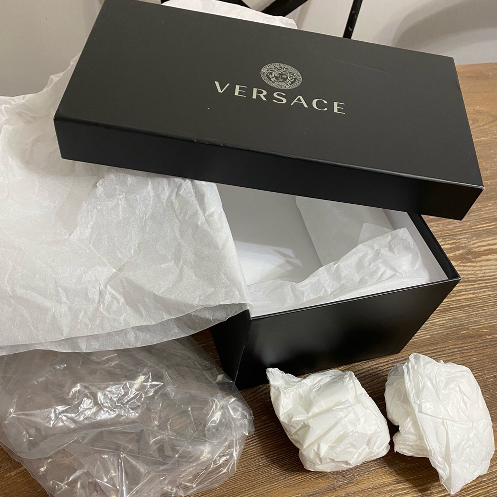 Versace Slides/ Shoe Box